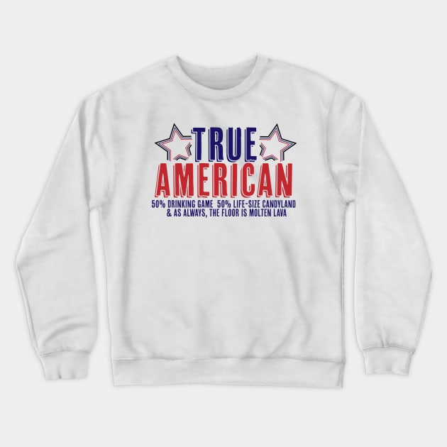 True American New Girl Crewneck Sweatshirt by allielaurie